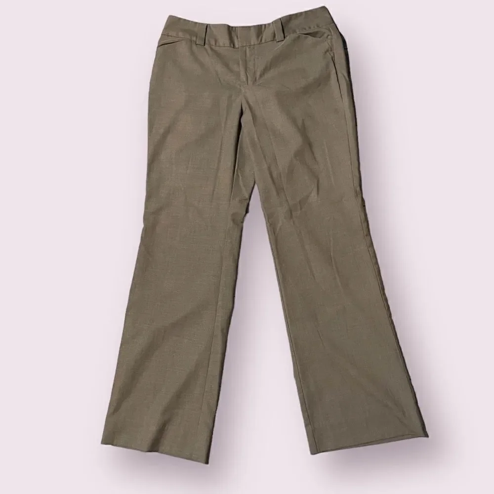 GAP Stretch Curvy Fit Flared Leg Taupe Pants Size 10R
